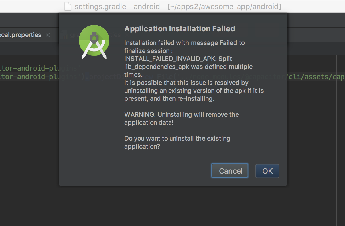 Android APK 失败