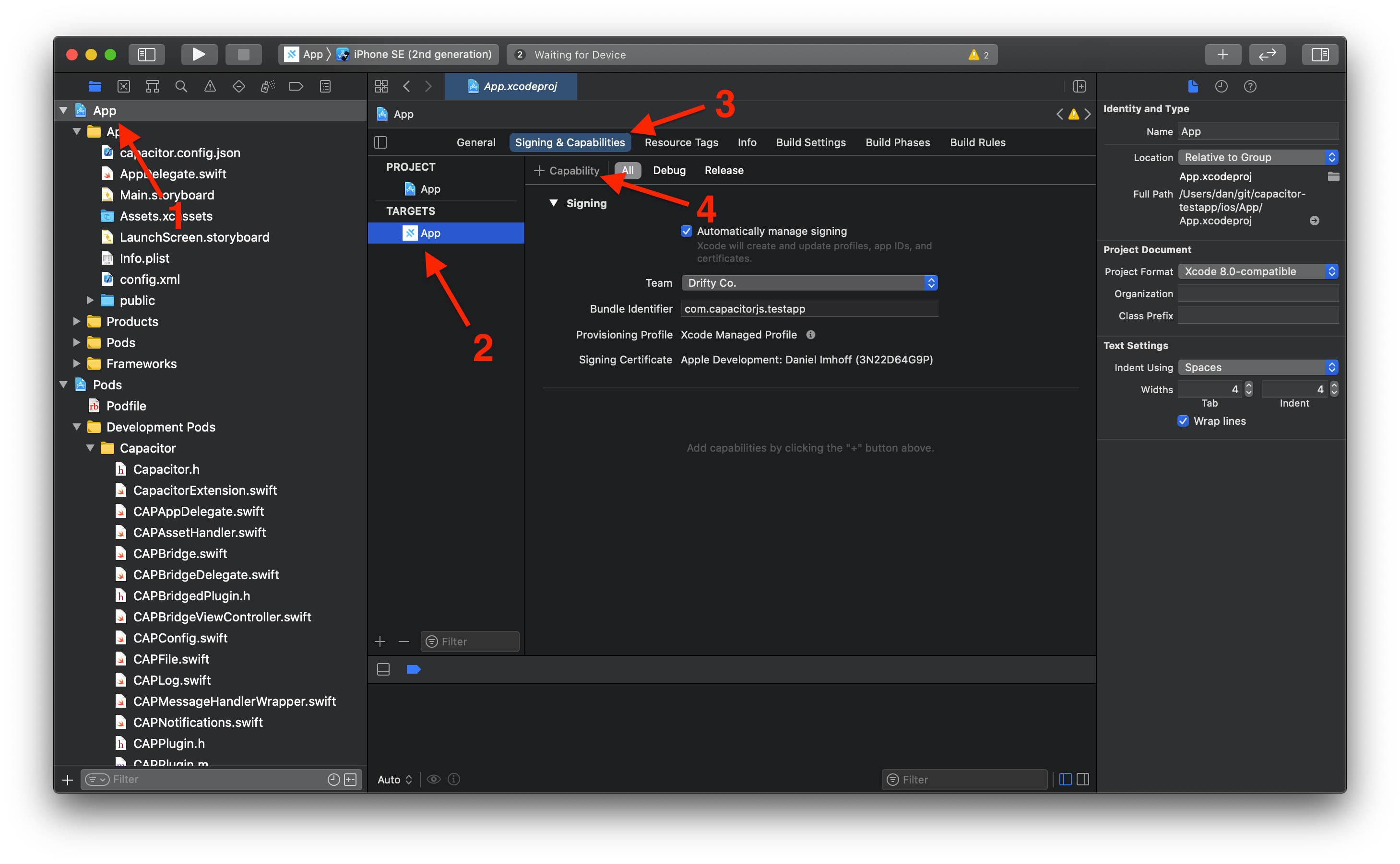 Xcode 功能设置
